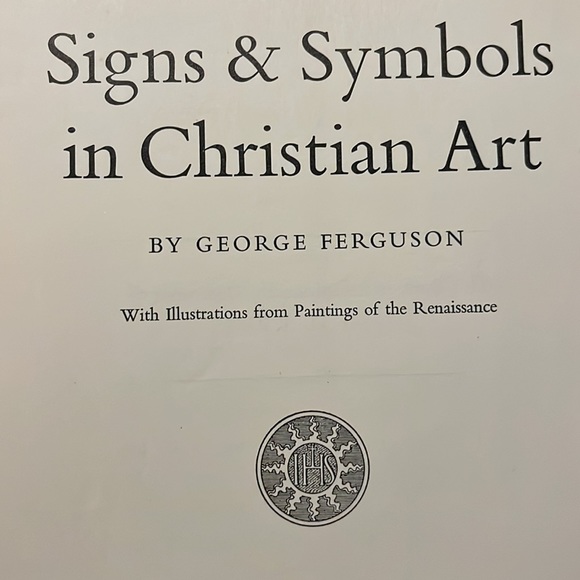 Signs And Symbols In Christian Art 1958 HC/DJ by George Ferguson First Edition - Picture 2 of 16